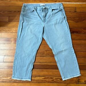 J.Jill authentic fit cropped jeans.    Size 16